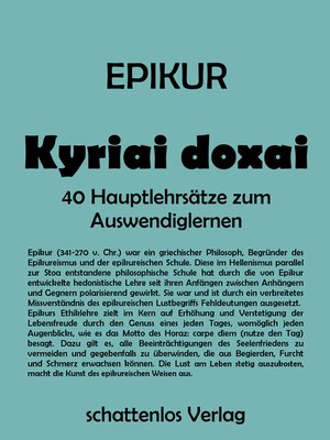 cover image of Kyriai doxai